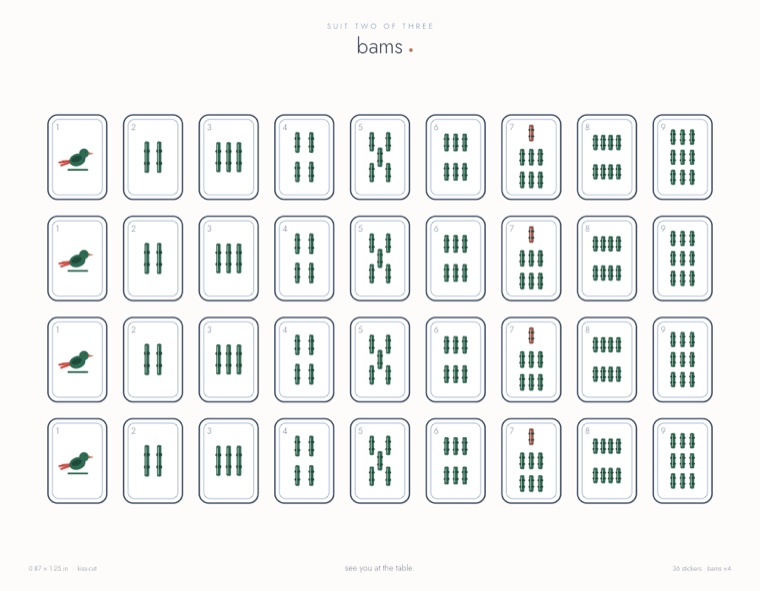 Bams replacement sticker sheet
